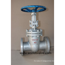 ANSI Worm Gear Wcb Gate Valve avec fin de bride (Z45X-10/16)